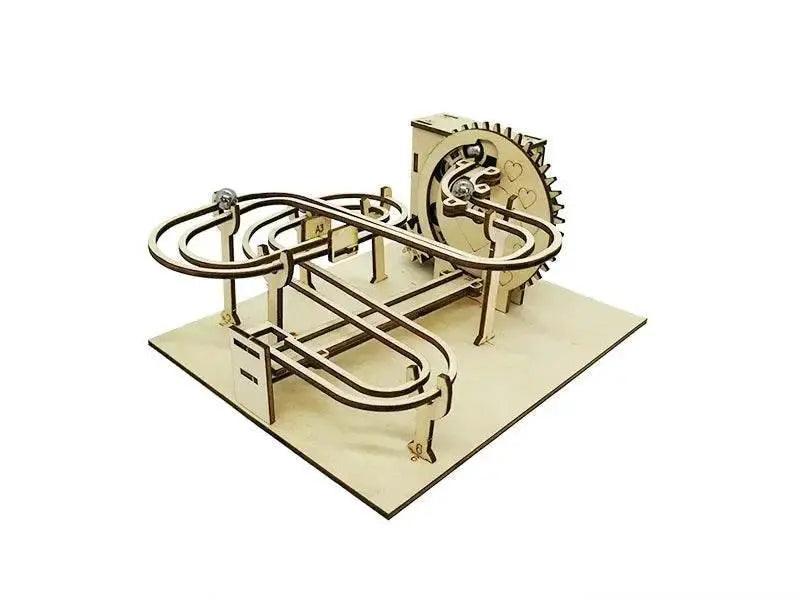  DIY 3D Wooden Marble Run Kit Build Mechanical Gears Steam Powered Science Experiment Educational Toy for Children and Teens -  ToylandEU™