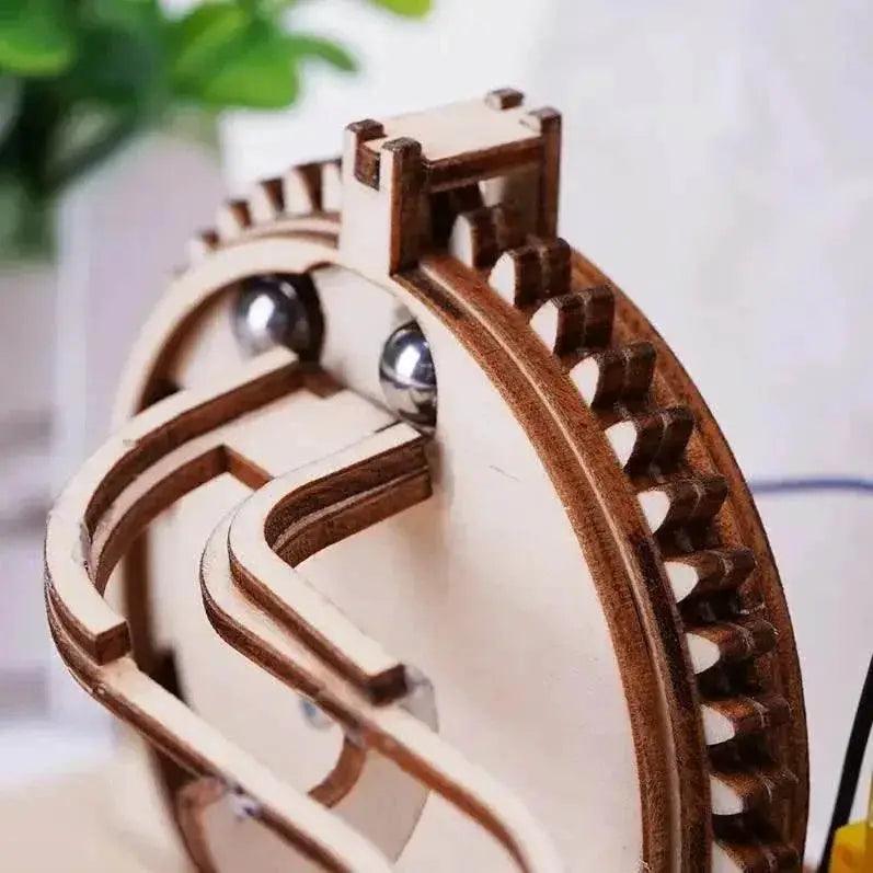  DIY 3D Wooden Marble Run Kit Build Mechanical Gears Steam Powered Science Experiment Educational Toy for Children and Teens -  ToylandEU™