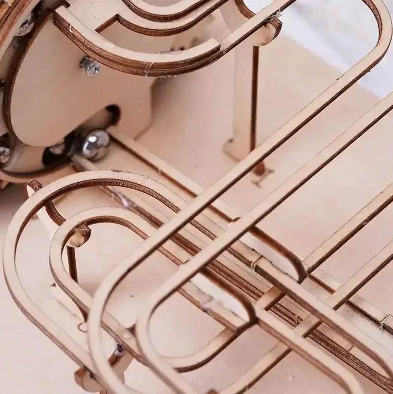  DIY 3D Wooden Marble Run Kit Build Mechanical Gears Steam Powered Science Experiment Educational Toy for Children and Teens -  ToylandEU™