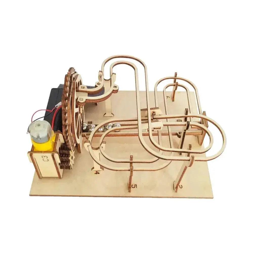  DIY 3D Wooden Marble Run Kit Build Mechanical Gears Steam Powered Science Experiment Educational Toy for Children and Teens -  ToylandEU™