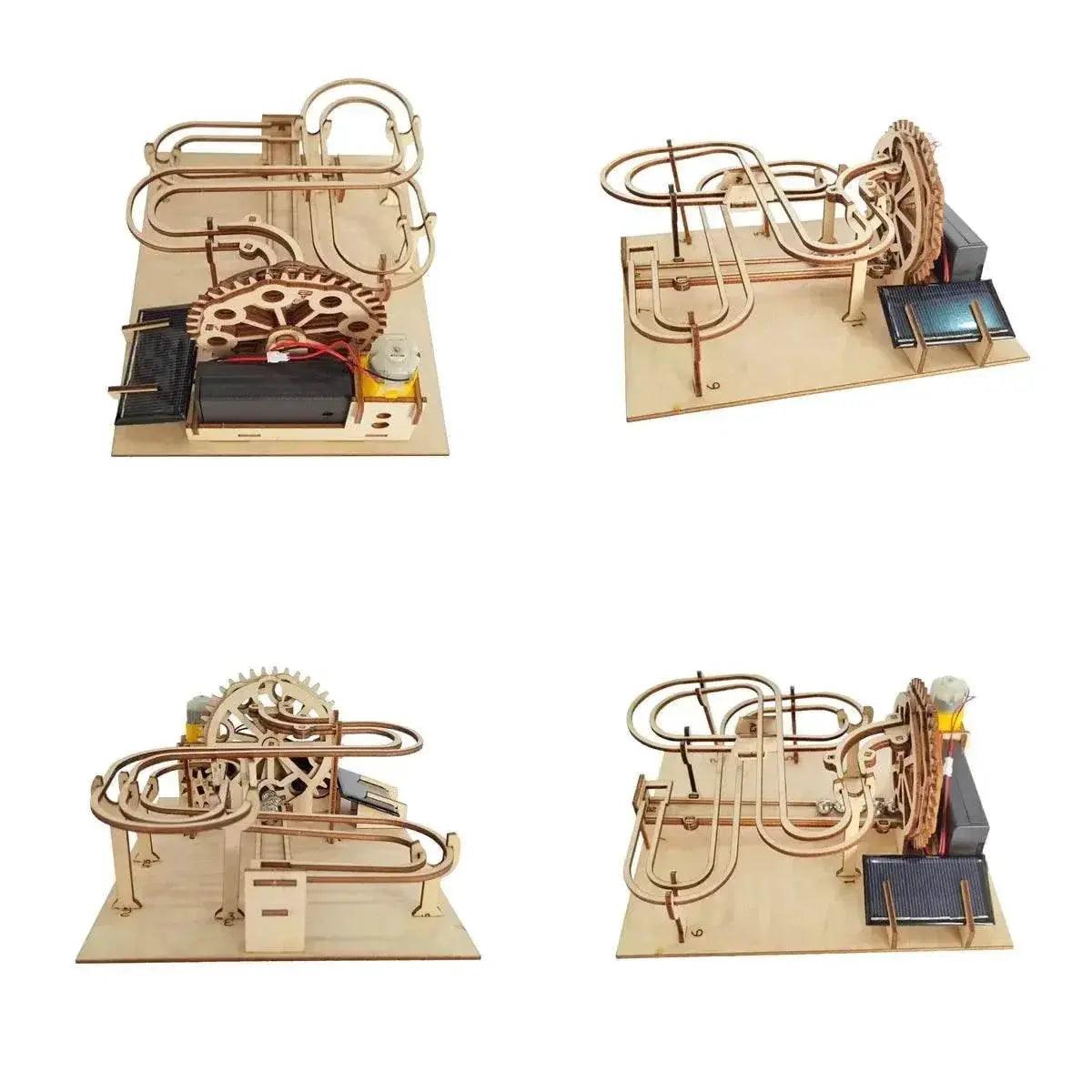  DIY 3D Wooden Marble Run Kit Build Mechanical Gears Steam Powered Science Experiment Educational Toy for Children and Teens -  ToylandEU™
