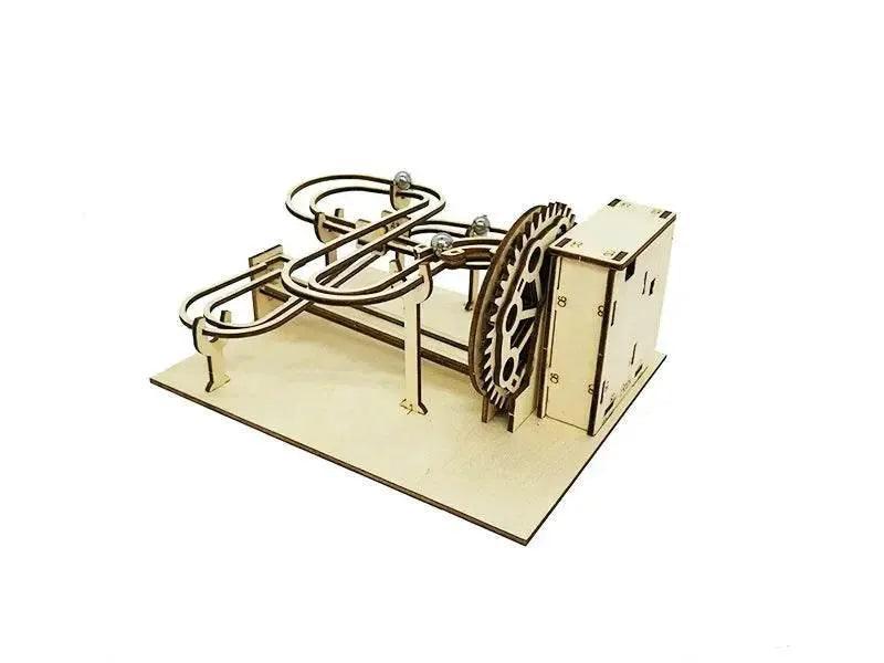  DIY 3D Wooden Marble Run Kit Build Mechanical Gears Steam Powered Science Experiment Educational Toy for Children and Teens -  ToylandEU™