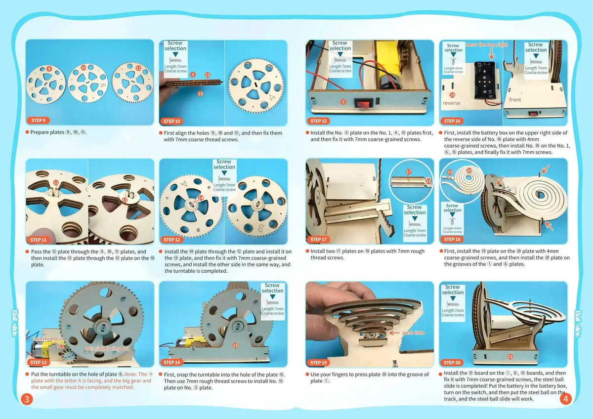  DIY Assemble Mechanical Marble Run Gear Model STEM Kit Children Science Toys Learning -  ToylandEU™