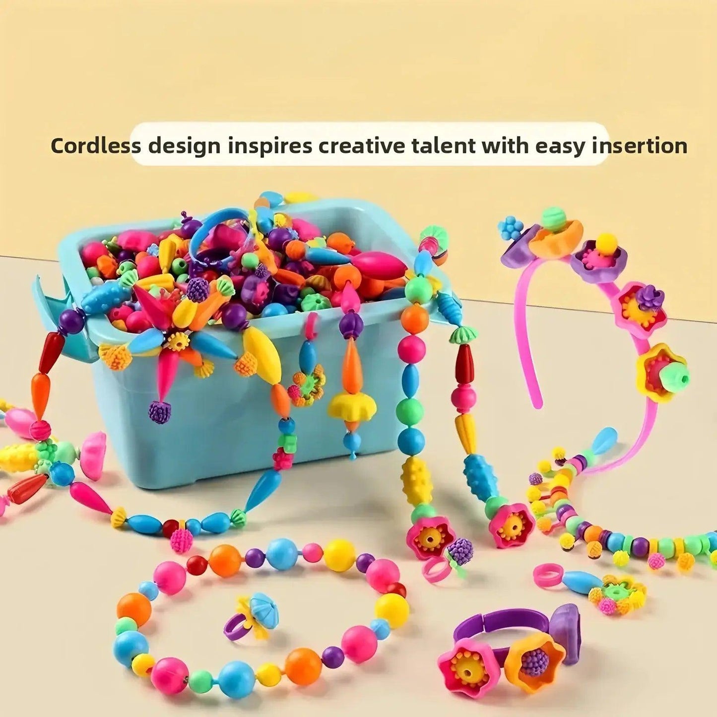  DIY Bead Jewelry Kit For Kids Creative Fun Gift Idea -  ToylandEU™