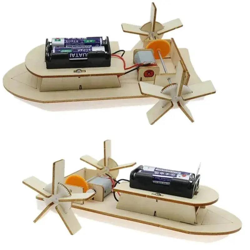  DIY Boat Model Material Set Wood Boat Building Kit 3D Assemble Wooden Paddle Steamer Creative Educational Science -  ToylandEU™