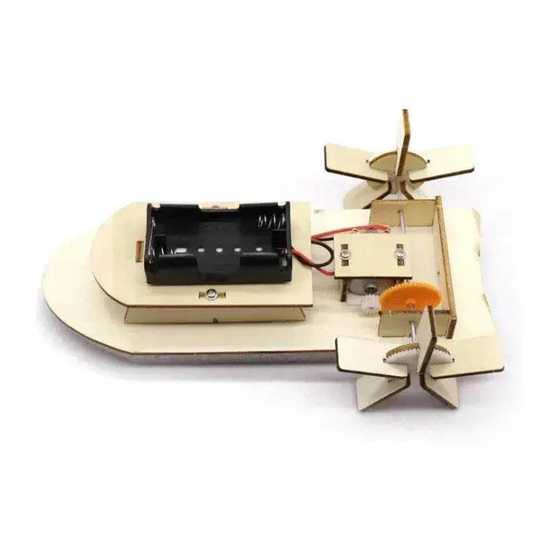 DIY Boat Model Material Set Wood Boat Building Kit 3D Assemble Wooden Paddle Steamer Creative Educational Science -  ToylandEU™