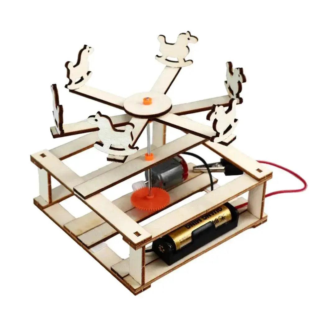  DIY Boat Model Science Toys Kids STEM Electric Educational Teaching Kit 3D Assemble Wooden Boat Toy -  ToylandEU™