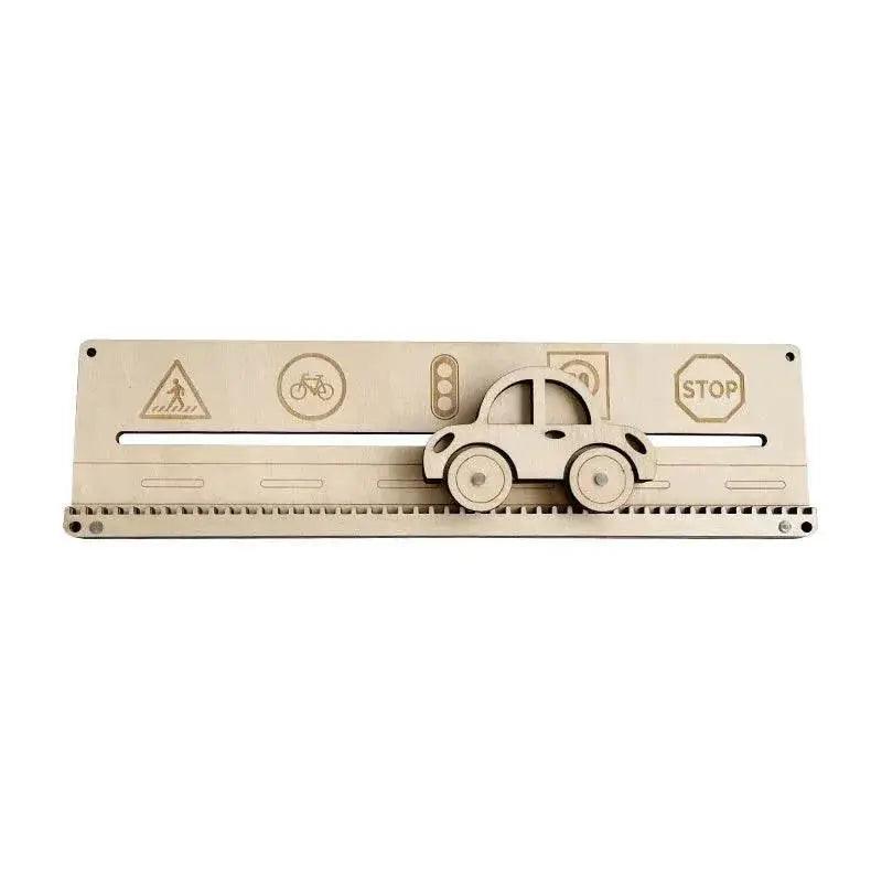  DIY Montessori Busy Board Wooden Accessories Hand Pulled Wheel Gear Drum Car Castle Educational Toy For Children 3 To 12 -  ToylandEU™
