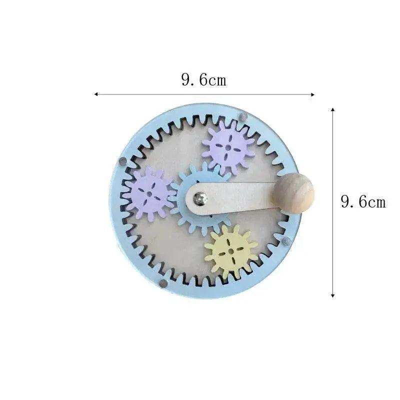  DIY Montessori Busy Board Wooden Accessories Hand Pulled Wheel Gear Drum Car Castle Educational Toy For Children 3 To 12 -  ToylandEU™