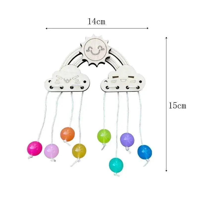  DIY Montessori Busy Board Wooden Accessories Hand Pulled Wheel Gear Drum Car Castle Educational Toy For Children 3 To 12 -  ToylandEU™