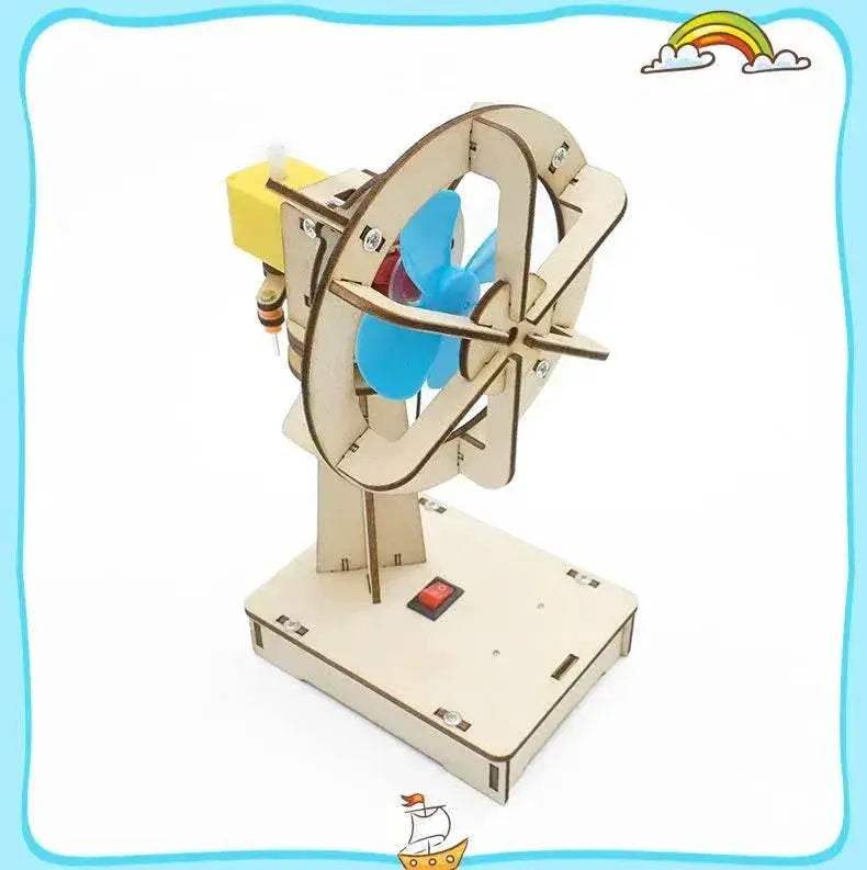  DIY Electric Shaking Head Fan STEM Toy Kit for Kids -  ToylandEU™