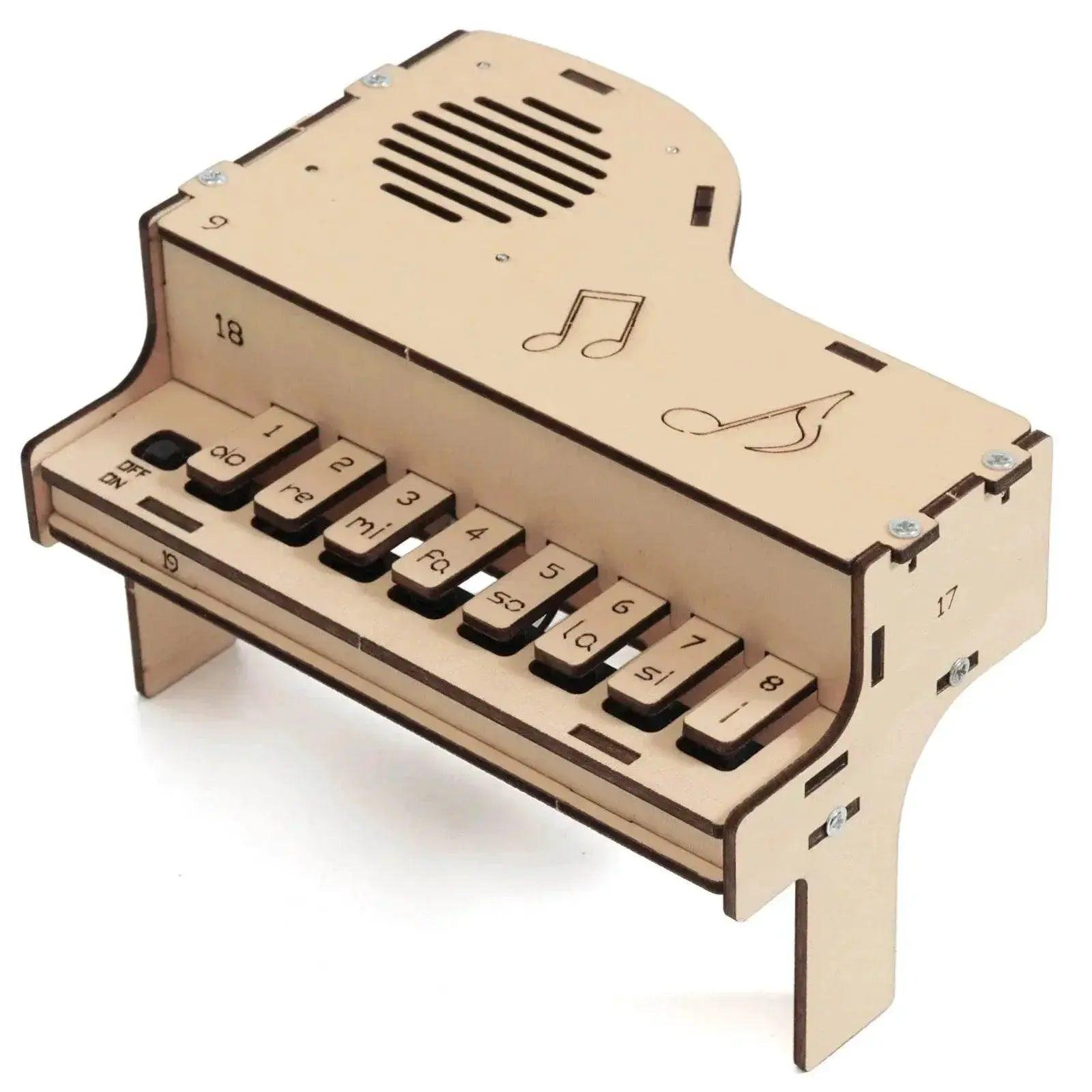  DIY Wooden Electronic Piano Model Educational Science Toy -  ToylandEU™