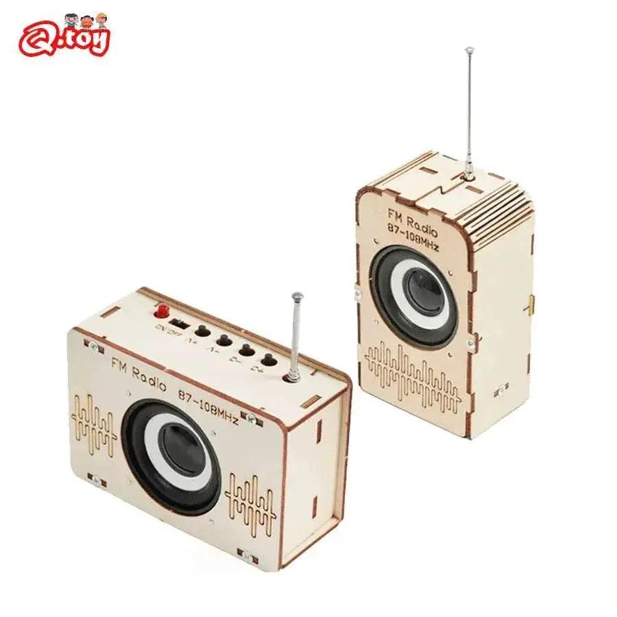  DIY FM Radio Model Science Toys for Kids Wooden STEM Technologia Educational Kit -  ToylandEU™