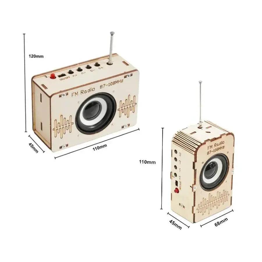  DIY FM Radio Model Science Toys for Kids Wooden STEM Technologia Educational Kit -  ToylandEU™
