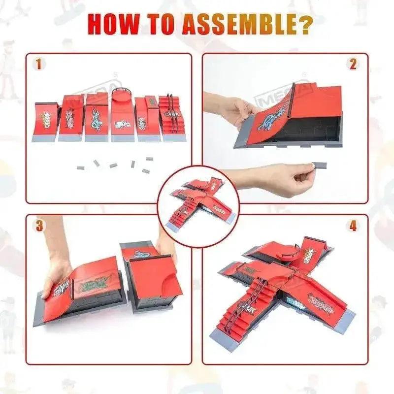  DIY Finger Skatepark 6-in-1 Set Professional Tech Deck Kits -  ToylandEU™
