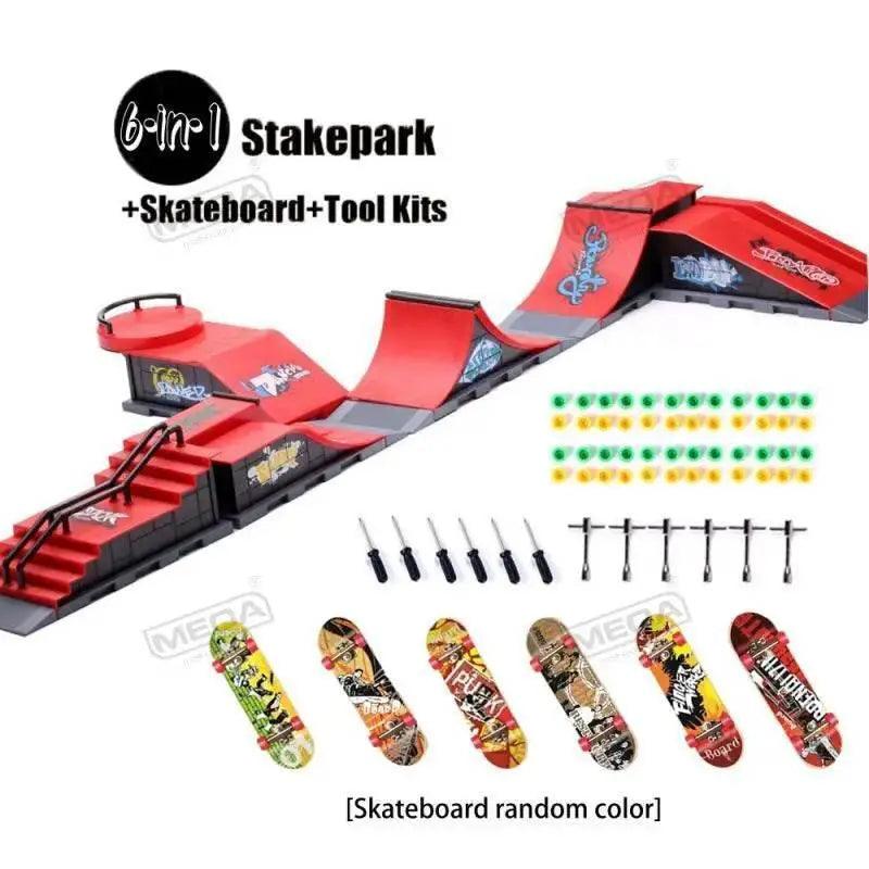  DIY Finger Skatepark 6-in-1 Set Professional Tech Deck Kits -  ToylandEU™