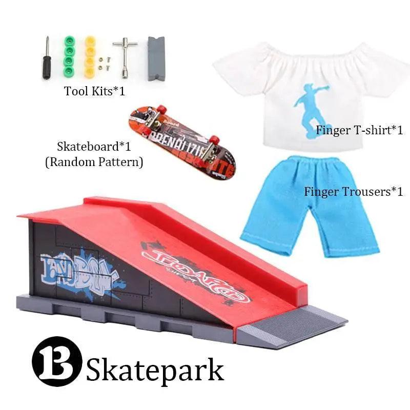  DIY Finger Skatepark 6-in-1 Set Professional Tech Deck Kits -  ToylandEU™