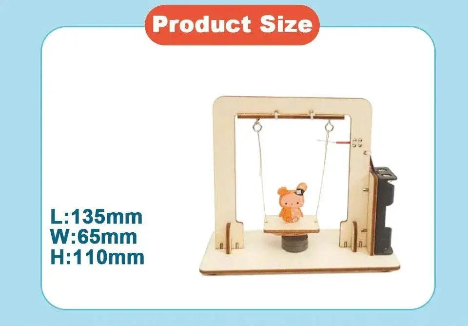  DIY Magnetic Swing Set Handmade Wood Electromagnetic Swing Science Educational Toy -  ToylandEU™