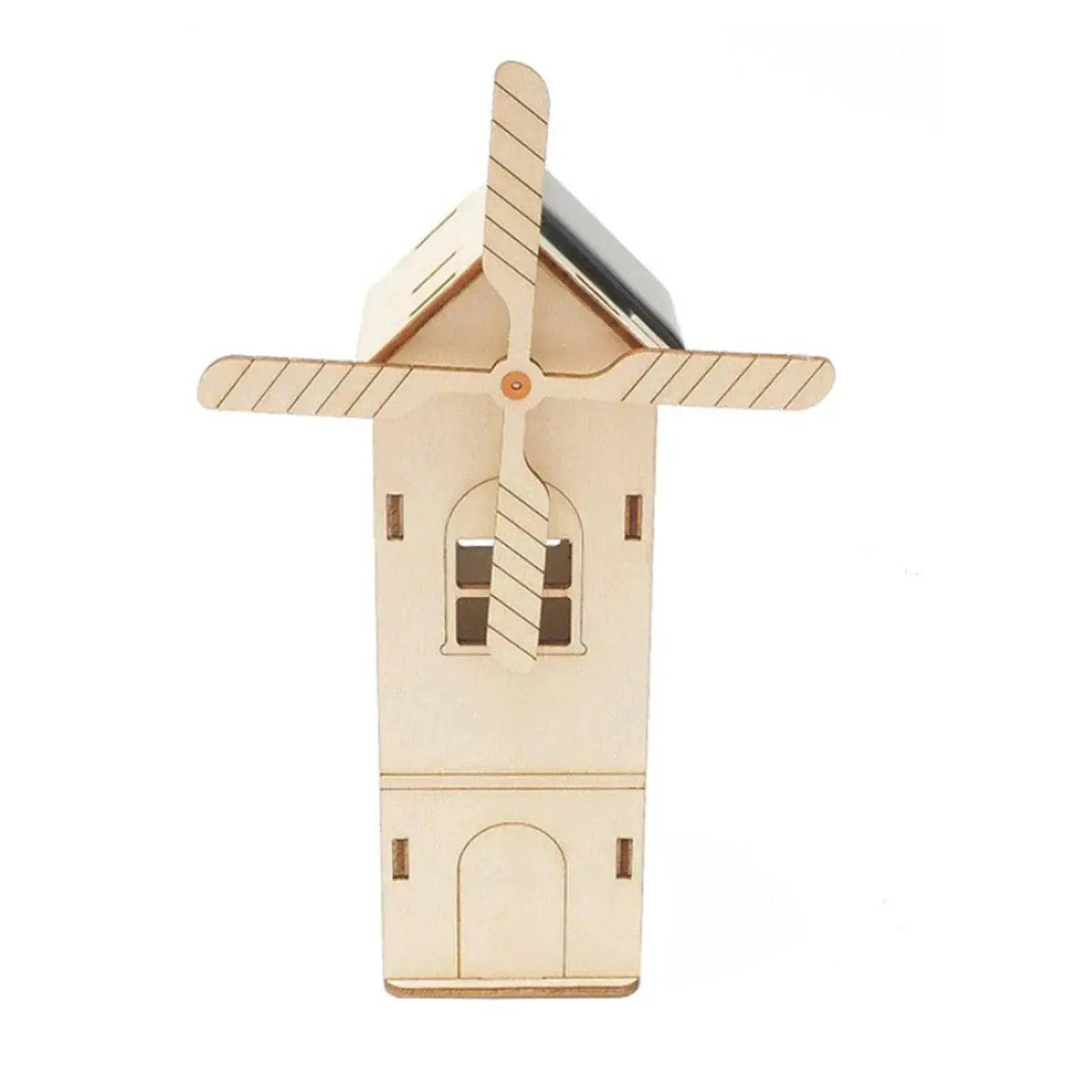  DIY Mini Wooden Windmill House Model 3D Puzzles Assemble Solar Powered Windmill for Kids STEM Science Educational Toy -  ToylandEU™