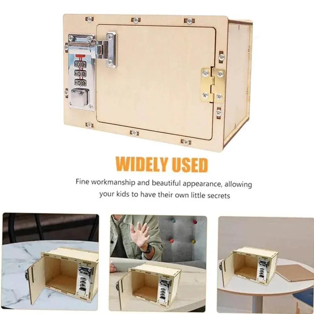  DIY Wooden Password Box for Kids Assembling Code Box Science School Projects Experiment Kits Science Toys STEM Educational Toys -  ToylandEU™