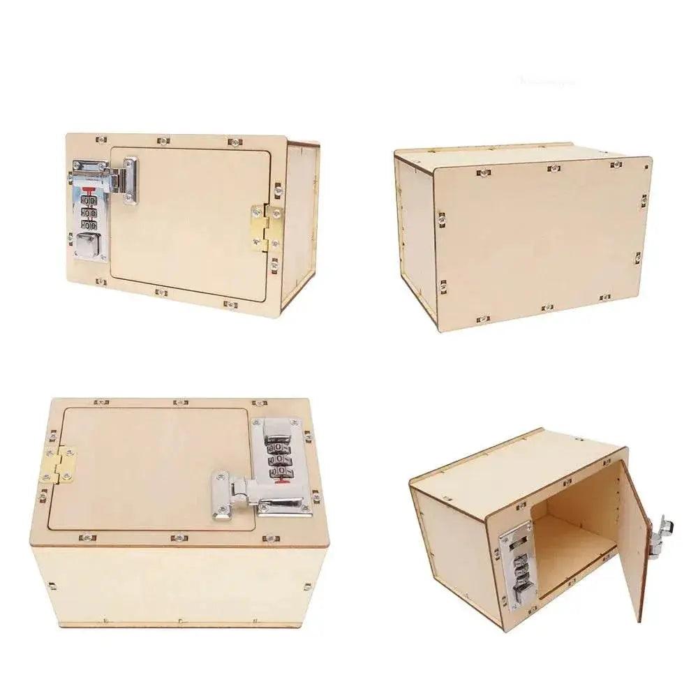  DIY Wooden Password Box for Kids Assembling Code Box Science School Projects Experiment Kits Science Toys STEM Educational Toys -  ToylandEU™