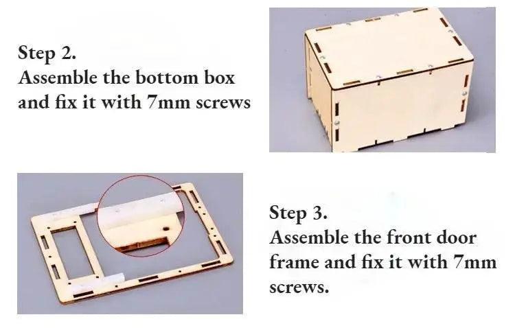  DIY Wooden Password Box for Kids Assembling Code Box Science School Projects Experiment Kits Science Toys STEM Educational Toys -  ToylandEU™