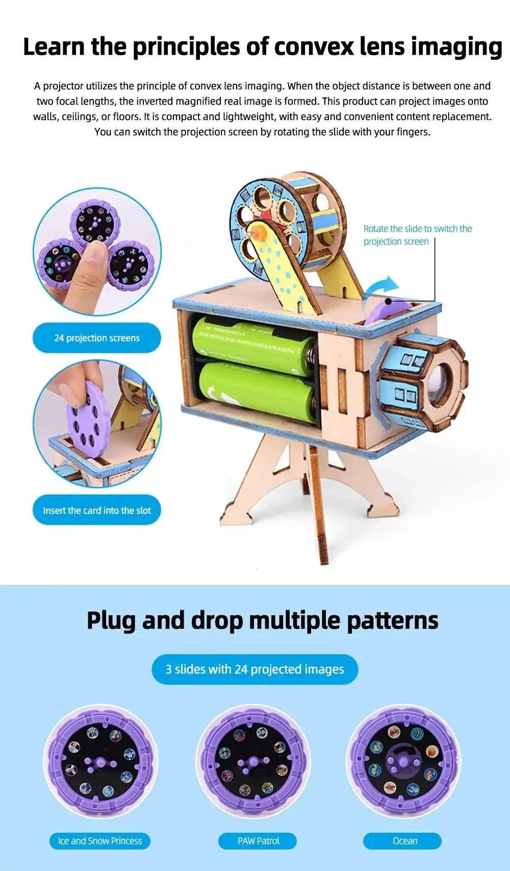  DIY Projector DIY Science Experiment Kit & Education Model Toy Physics Science Toys For Children Gift Toy Project -  ToylandEU™