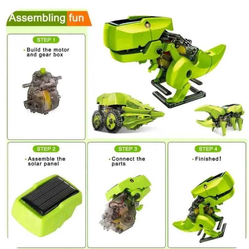  Dinosaur Solar Energy Powered STEM Toy Robotica Kit for Children Boys -  ToylandEU™