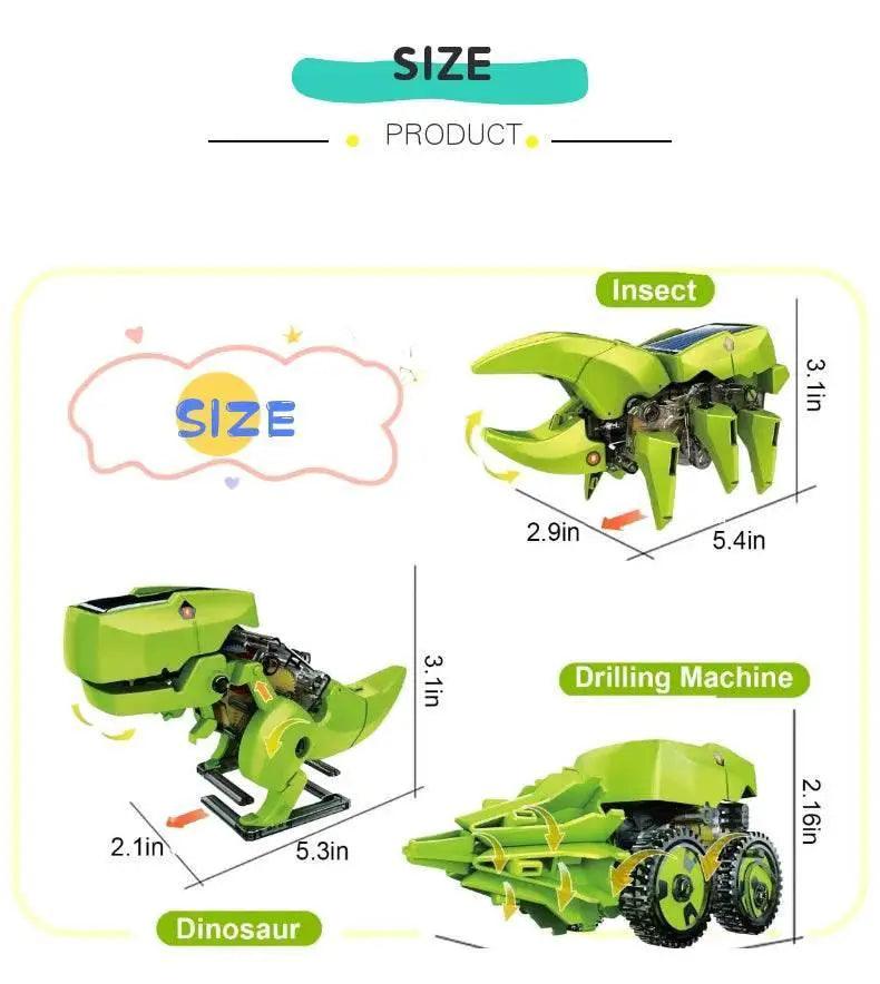  Dinosaur Solar Energy Powered STEM Toy Robotica Kit for Children Boys -  ToylandEU™