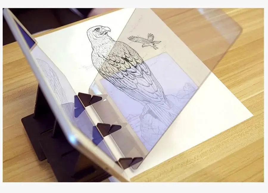  Drawing Projection Copying Board Learning Drawing Tools Table Sketching Optical Board for Universal Mobile Phone -  ToylandEU™