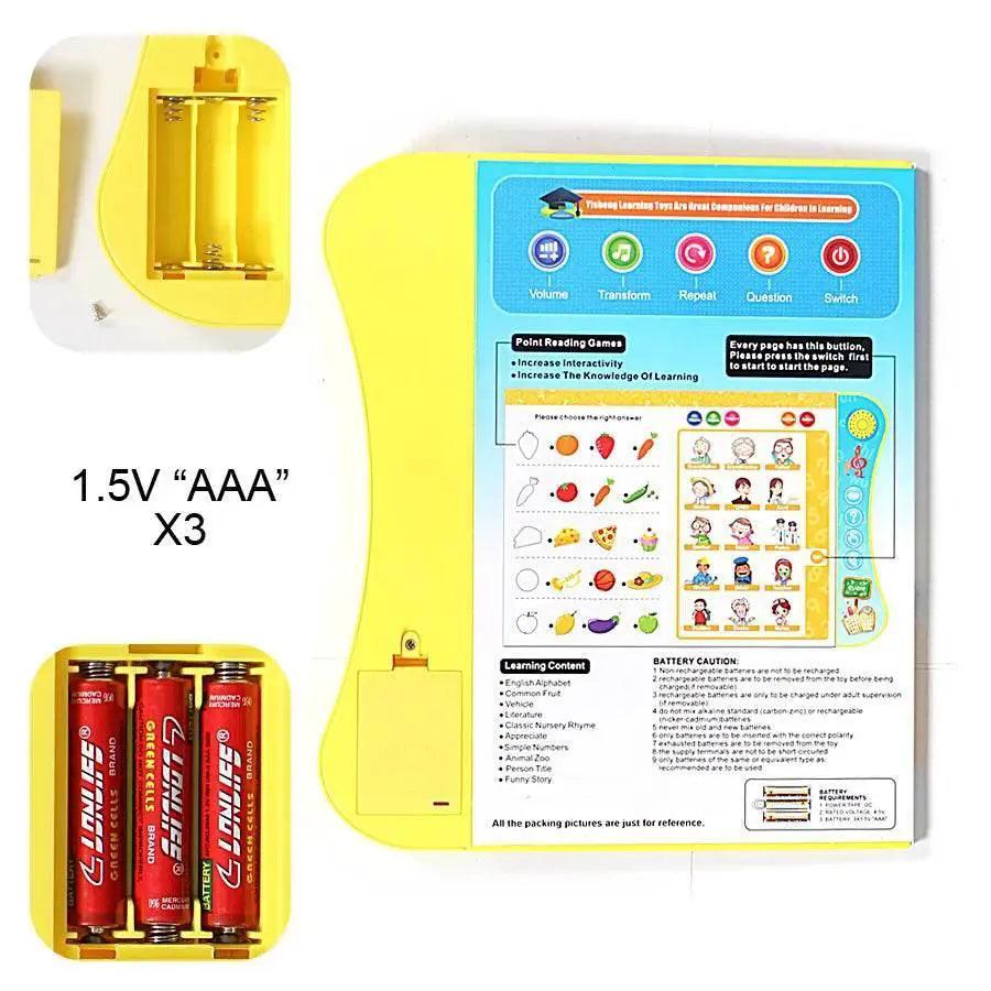  E-Book Reading Book with Pen Learning Machine for Kids English ABC Animal Numbers and Funny Games -  ToylandEU™