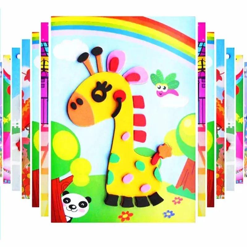  EVA Foam Stickers DIY Kit For Kids Cartoon Animals -  ToylandEU™