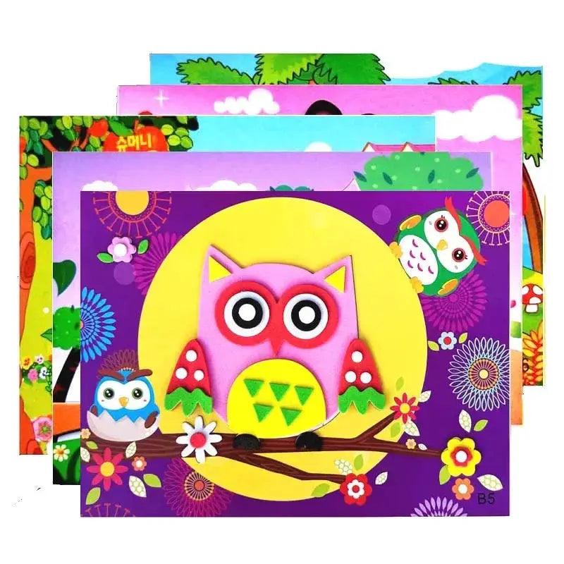  EVA Foam Stickers DIY Kit For Kids Cartoon Animals -  ToylandEU™