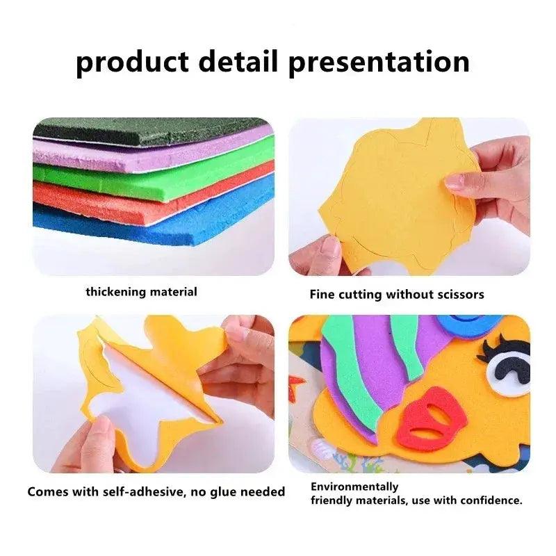  EVA Foam Stickers DIY Kit For Kids Cartoon Animals -  ToylandEU™