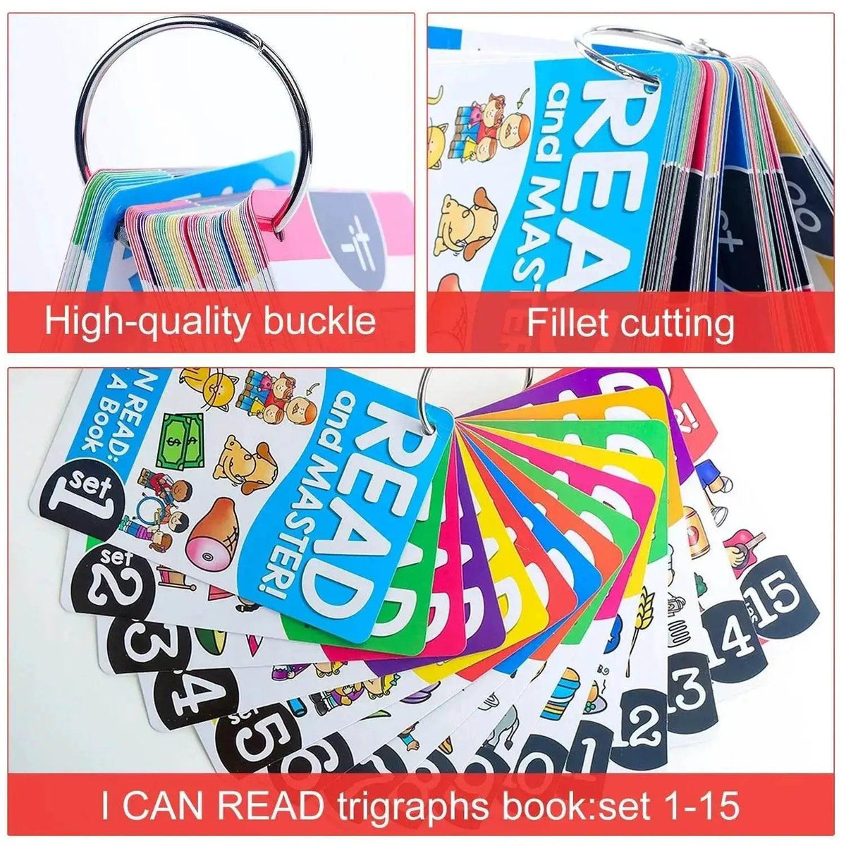  Early Learning Phonics Card Books Educational Language Toys Word Readings English Learning Gifts for Kids -  ToylandEU™