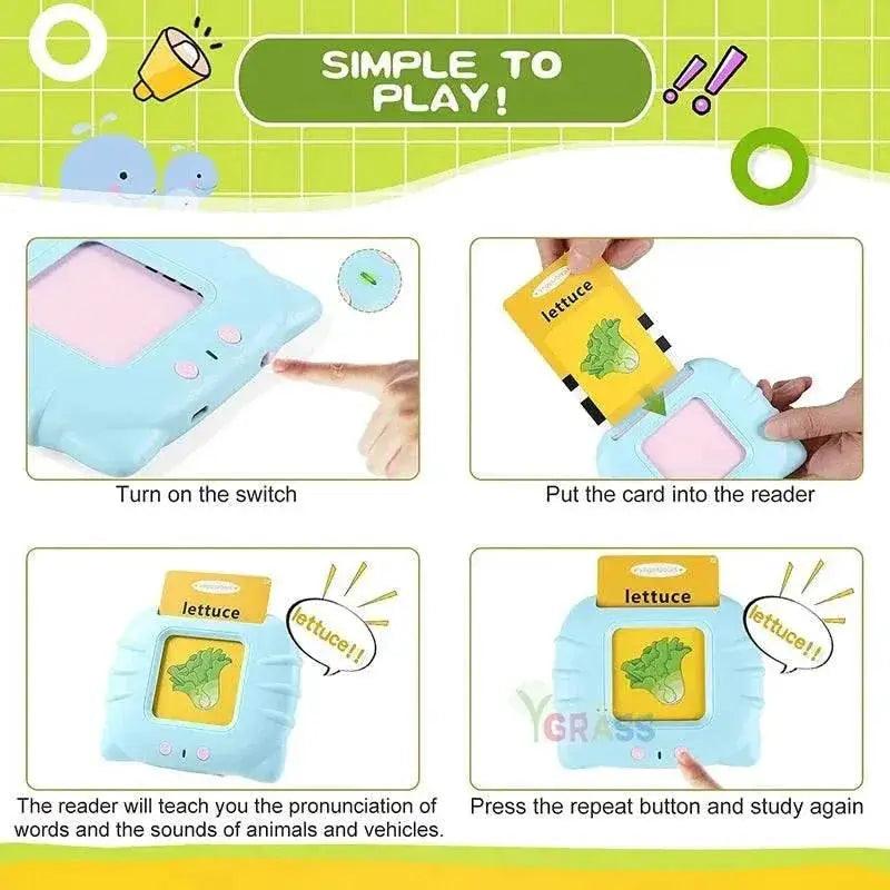  Educational Learning Talking Flash Cards for Kids Audio Book Gift English Russian Spanish French -  ToylandEU™