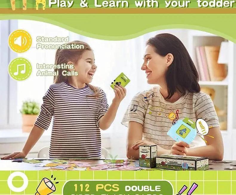  Educational Learning Talking Flash Cards for Kids Audio Book Gift English Russian Spanish French -  ToylandEU™