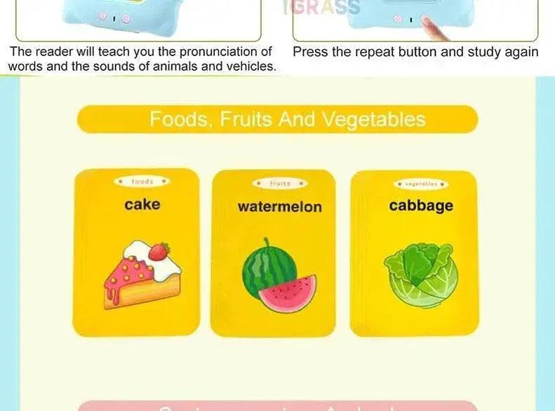  Educational Learning Talking Flash Cards for Kids Audio Book Gift English Russian Spanish French -  ToylandEU™