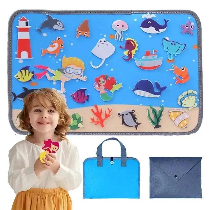 Montessori Educations Toys Handheld Travel Felt Storyboard -  ToylandEU™