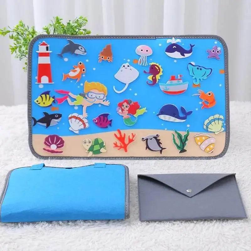  Montessori Educations Toys Handheld Travel Felt Storyboard -  ToylandEU™