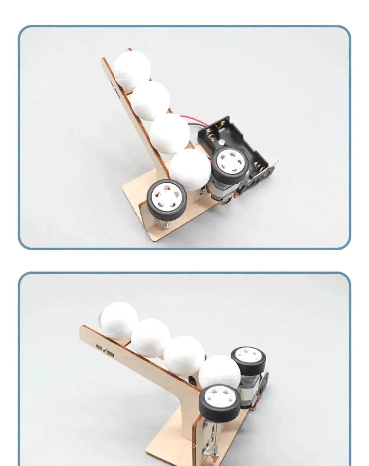 Electric Ball Pitching Machine Kits Kids DIY Science Toys Educational Technology Project Model Toys For Gift -  ToylandEU™