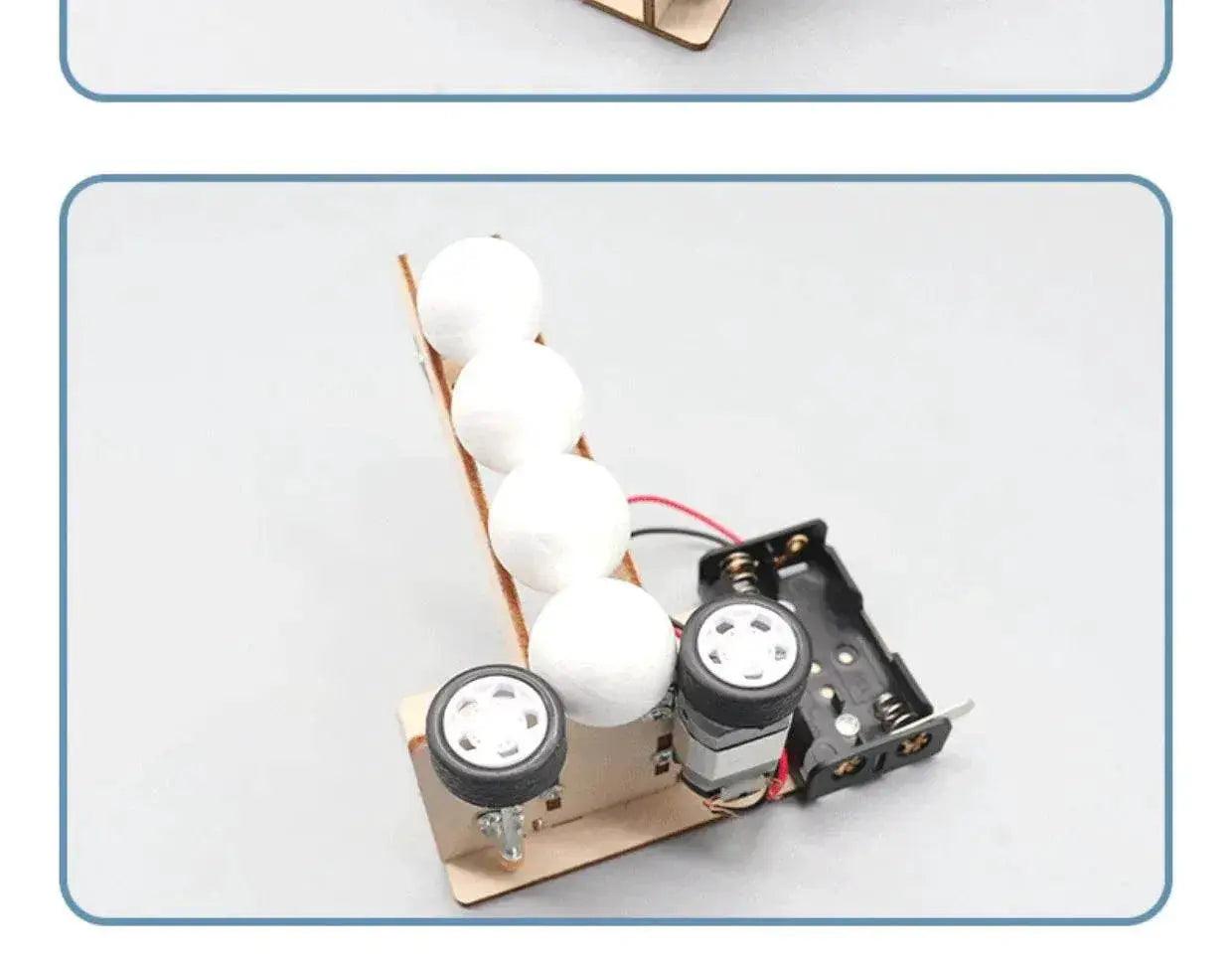  Electric Ball Pitching Machine Kits Kids DIY Science Toys Educational Technology Project Model Toys For Gift -  ToylandEU™