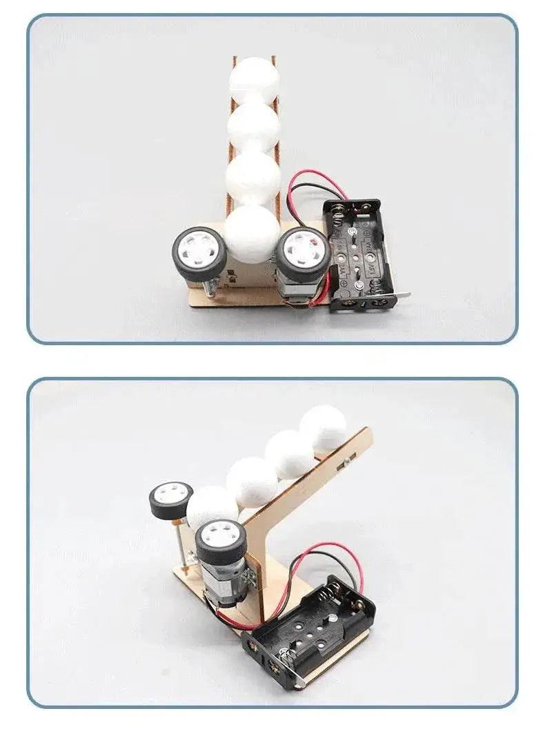  Electric Ball Pitching Machine Kits Kids DIY Science Toys Educational Technology Project Model Toys For Gift -  ToylandEU™