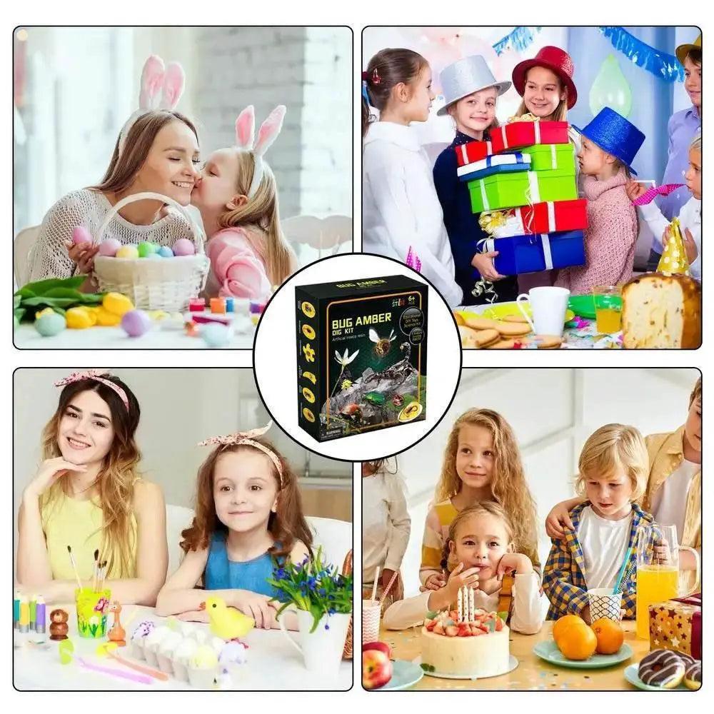  Excavate Fly Toys Kit Amber Excavation Toys Fly Model Interactive STEM Toy Science Kits Educational Dig Set Animal -  ToylandEU™