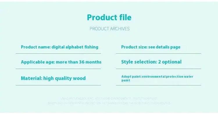  Montessori Wooden Fishing Toys For Kids Alphabet And Numbers Learning Set With Magnetic Fish -  ToylandEU™