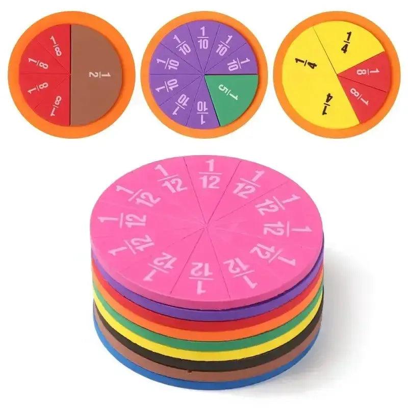  Montessori Fraction Circles Set For Early Math Mastery -  ToylandEU™
