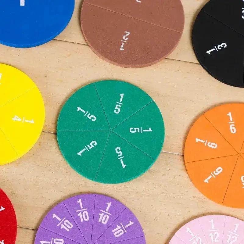  Montessori Fraction Circles Set For Early Math Mastery -  ToylandEU™