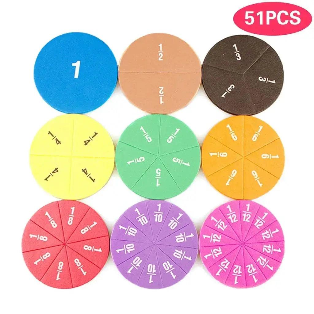  Montessori Fraction Circles Set For Early Math Mastery -  ToylandEU™