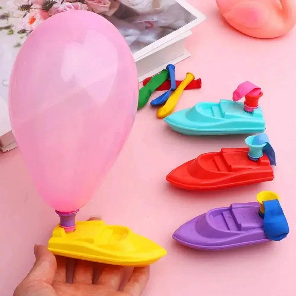  Funny With 3 Balloons Balloon Power Boat DIY Educational Equipment Bathing Toy Science Experiment Balloon Car Student -  ToylandEU™