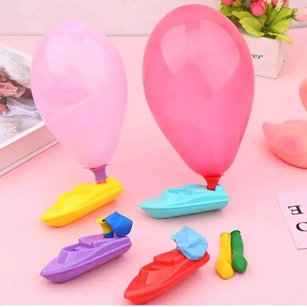  Funny With 3 Balloons Balloon Power Boat DIY Educational Equipment Bathing Toy Science Experiment Balloon Car Student -  ToylandEU™